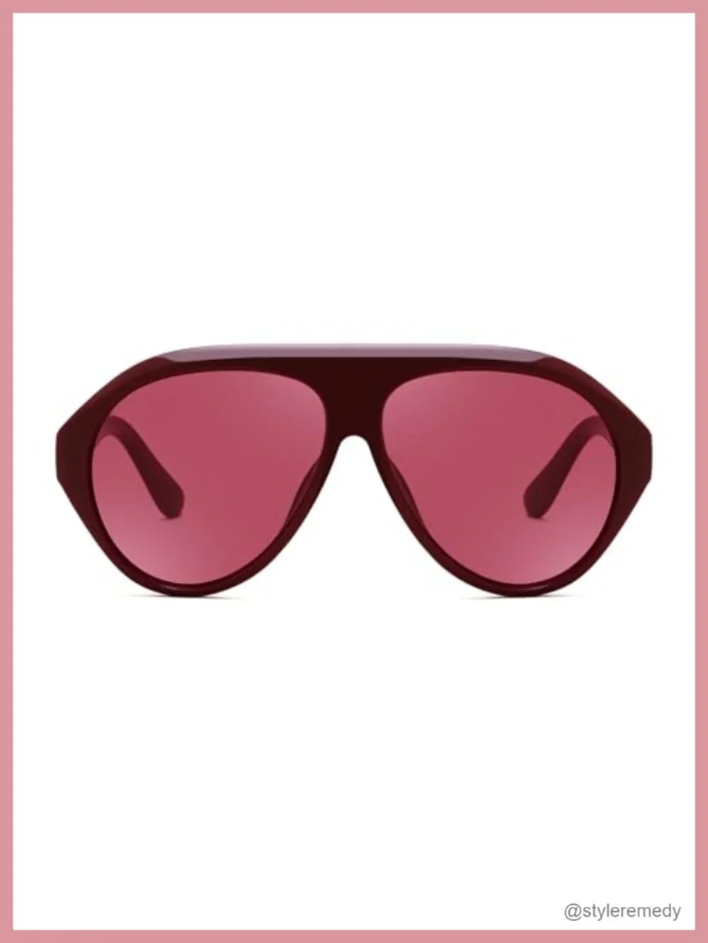 Retro Oversized Aviator Sunglasses with UV400 Protection
